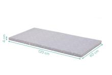 Fillikid Mattress Art.169-77 Safari Grau Matress 120x60 cm