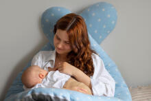 La Bebe™ Maternity Pillow Sì - Duo Art.291141 Linen fabric. Multifunctional maternity pillow for pregnancy and breastfeeding