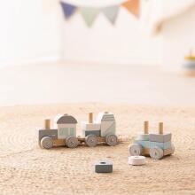 Navaris Wooden Train Art.55243.01 Wooden train with figures