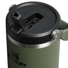 Thermo mug with straw The IceFlow Flip Straw 2.0 Tumbler 0.89L dark green