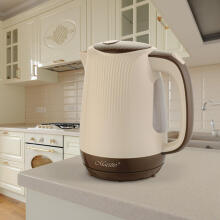 Elektriskā tējkanna Feel-Maestro MR042 bēšs 1,7 l Beige, Brown 2200 W