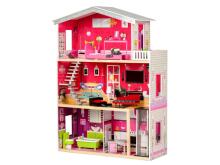 Large wooden dollhouse with an elevator - Malibu Residence ECOTOYS