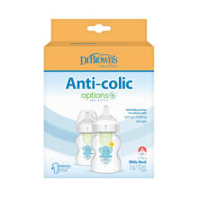 DR.BROWN'S OPTIONS+ Bottles with Wide Neck, 150 ml, ELEPHANT, 2 pcs.