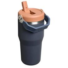 Thermo mug with straw The IceFlow Flip Straw 2.0 Tumbler 0.6L gray