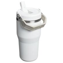 Thermo mug with straw The IceFlow Flip Straw 2.0 Tumbler 0.6L white