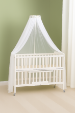 La Bebe™ Canopy Universal Art.252197 White Universal Canopy / Mosquito Net for Baby Cot or Cradle 150х150 см