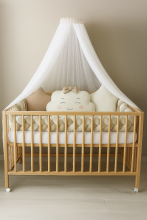 La Bebe™ Canopy Universal Art.252199 White Universal Canopy / Mosquito Net for Baby Cot or Cradle 150х300 см