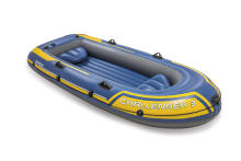 Pontoon challenger 3 Intex 68370 pump + 2 oars