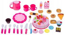 Birthday cake set party for cutting 80 pieces