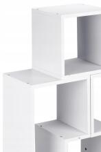 Bookcase, modular cabinet, chest of drawers, shelves, WHITE