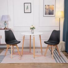 Set of 4 living room dining room chairs with a cushion eco-leather ModernHome