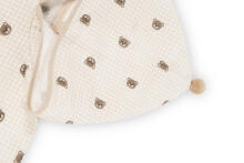 BATH PONCHO MUSLIN BEARS BEIGE