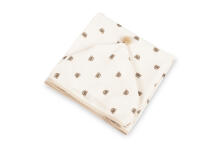 BATH PONCHO MUSLIN BEARS BEIGE