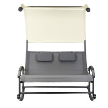 Two-Person Rocking Lounger with Canopy + Cushions MultiGarden