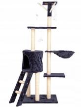Cat Scratching Post Tree with House and Bed 138 cm XL Grey Petsi