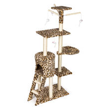 Cat Scratching Post Tree with House and Bed 138 cm XL Petsi
