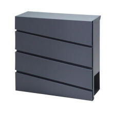 Letter box, galvanized steel, anthracite