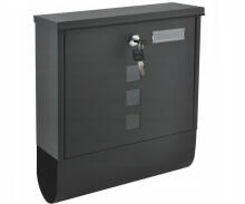 Steel Mailbox Letterbox anthracit with lock