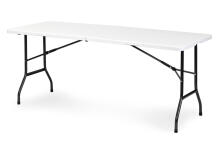 Catering table 180 cm foldable into a suitcase white ModernHome