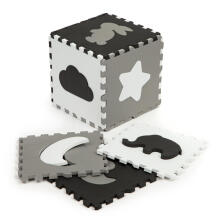 Foam mat with fence puzzle dry pool 25 elements ECOTOYS