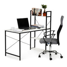Computer desk office table + bookcase loft shelves