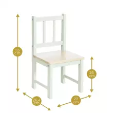 Geuther Activity Seating Set Art.2413SET_GRNA Комплект деревянной мебели столик +2 стула
