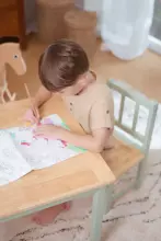 Geuther Activity Seating Set Art.2413SET_GRNA Комплект деревянной мебели столик +2 стула