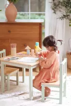 Geuther Activity Seating Set Art.2413SET_GRNA Комплект деревянной мебели столик +2 стула