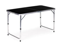 Camping Table Set – Folding Table with 4 Chairs Black MultiGarden