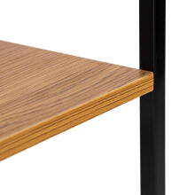 Modern wooden bookcase, nightstand with 2 shelves, LOFT