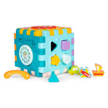 Educational cube interactive sound sorter 6in1