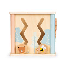 Wooden educational cube sorter Ecotoys blocks