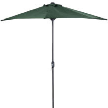 Garden umbrella, half-wall umbrella for terrace, 2.7 m, green, MultiGarden