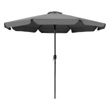 Garden umbrella large 3m diagonal broken with a crank gray