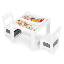 Детский набор, деревянный стол и стулья, ECOTOYS