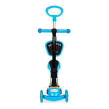 Three-wheeled scooter with light-up wheels LED,3-in-1 Balance - blue ECOTOYS