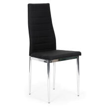 Fabric chairs with legs for living room and dining room, set of 4, black chrome, ModernHome