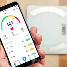 Smart bluetooth bathroom scale Eldom TWO500 white