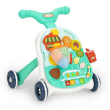Interactive pusher 2in1 walker and educational table with sounds