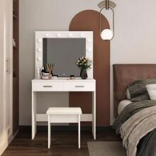 Modern Home Toilet Table Art.CHDT03 Large modern cosmetic dressing table with mirror drawer