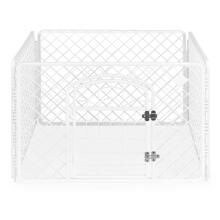 Large Playpen Kennel Cage Run for Dog or Cat White Petsi