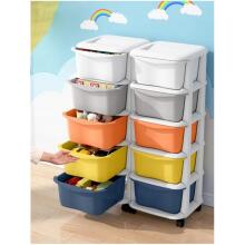 Plastic shelf on wheels, cabinet drawers, wardrobe PO08