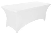 Universal Table Cover for Catering Table 180 cm 6FT White Stretch MultiGarden