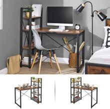 Koka dators galds ar loft plauktiem