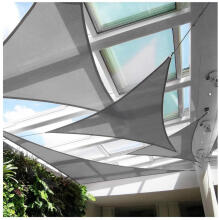 Waterproof sun shade sail 4x4x4m ModernHome - gray