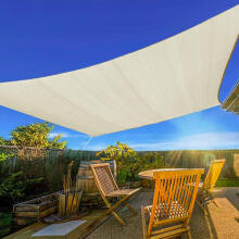 Rectangular sunshade sail, waterproof canopy, 2x3 m, beige, MultiGarden