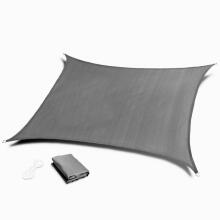 Square sunshade sail, waterproof canopy, 3x3 m, gray, MultiGarden