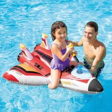 Inflatable plane with a water gun, red INTEX 57536