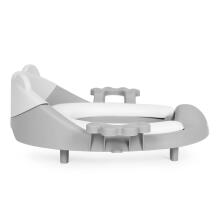 Eco Toys Art.PP104 Grey Tualetes sēdeklis bērniem ar rokturiem, mīksts spilvens, pelēks,
