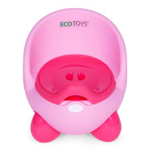 Potty toilet seat for children, removable insert, non-slip legs, pink, ECOTOYS